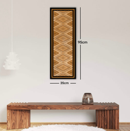Pātikitiki - Printed Framed Canvas